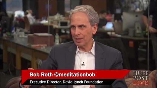 Huffingtonpost-live-meditation-against-terrorism_laughing-together Interview of John Hagelin, Bob Roth