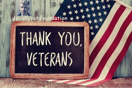 davidlynchfoundation pour le Veteran's Day davidlynchfoundation pour le Veteran's Day